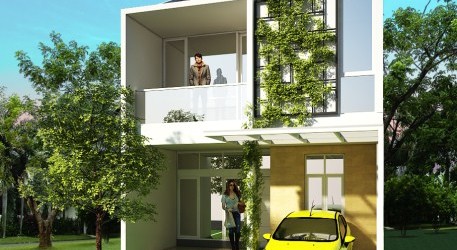 Desain Ekstrerior Rumah Minimalis Yang Mengusung Tema Go Green