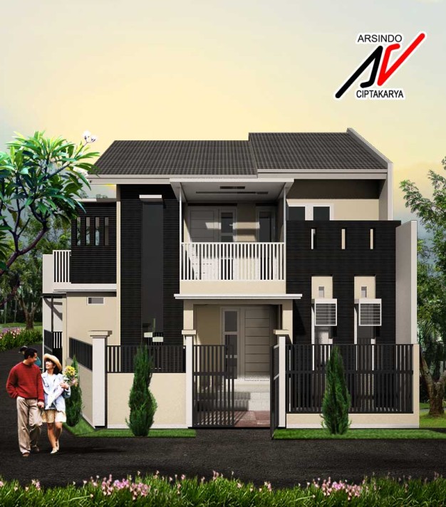 Desain Rumah  Type  45  Untuk Lebar Tanah  6 M