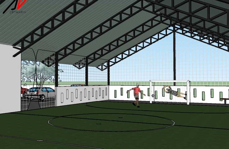 Project Desain Lapangan Futsal Bogor